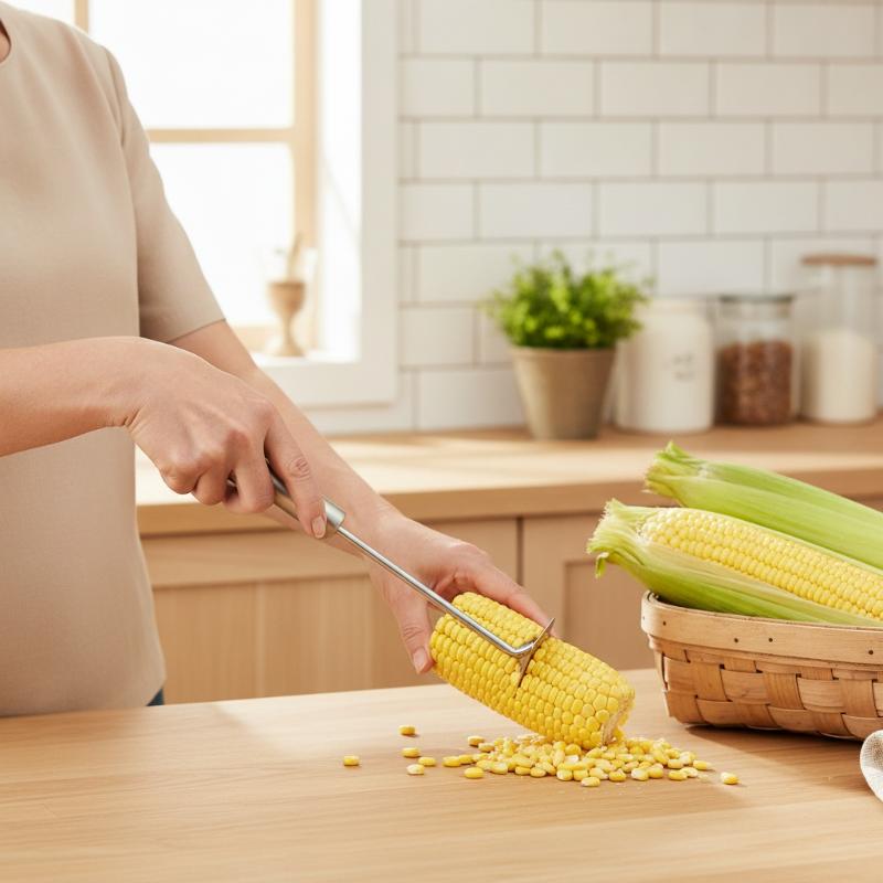 Kitchen Gadgets Save Time - Paslanmaz Çelik Mısır Soyucu Zaman Kazandıran