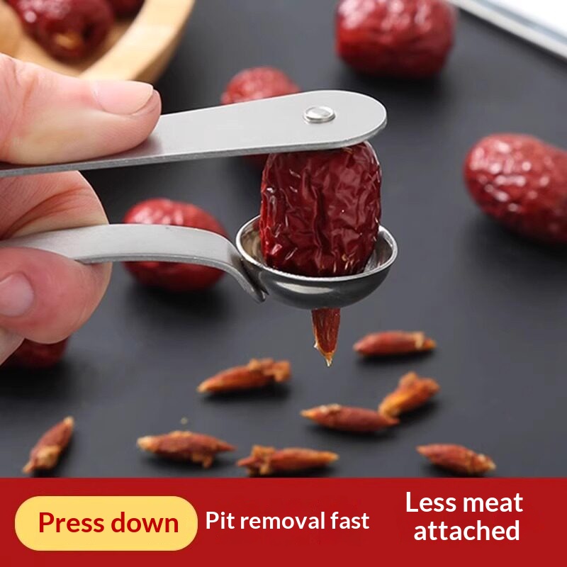 Kitchen Home Gadgets - Paslanmaz Çelik Hurma Çekirdek Çıkarıcı, Manuel