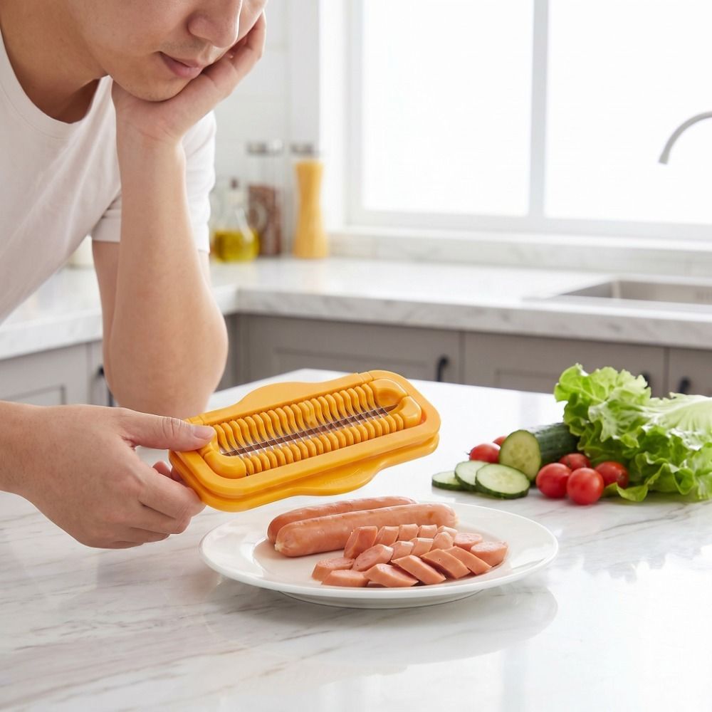 Kitchen Gadgets Save Time - Çok Fonksiyonlu Paslanmaz Çelik Jambon Dilimleyici