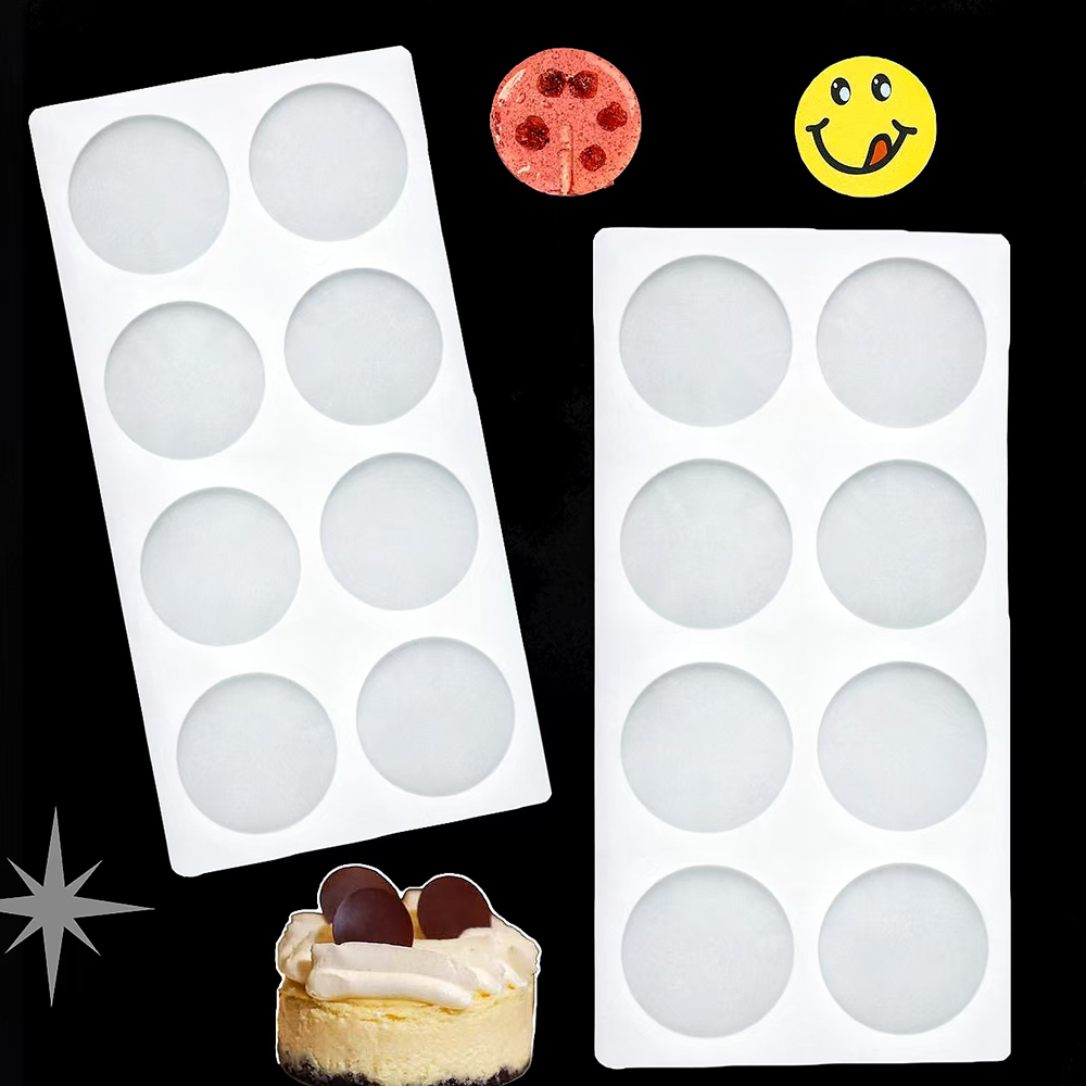 Silicone Mold Baking - 8 boşluklu silindirik şekerli silikon kalıp,