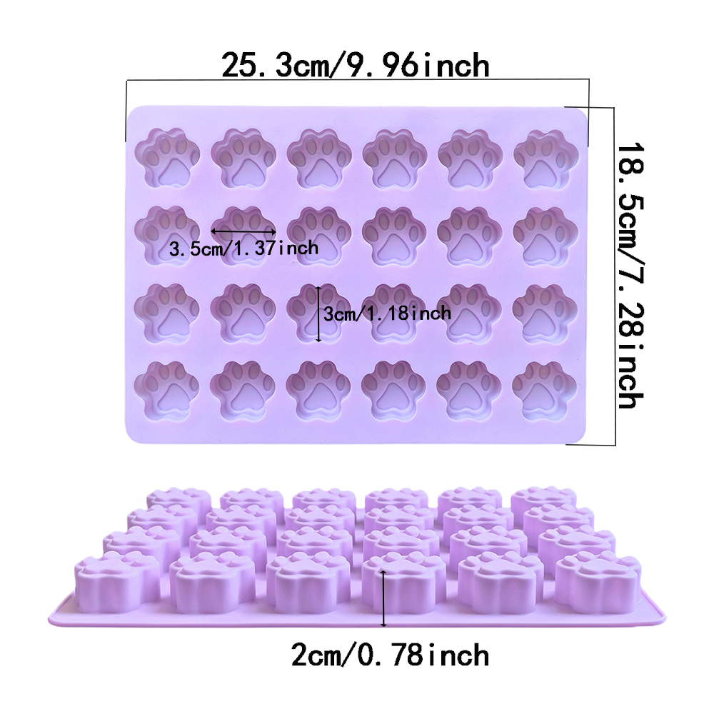 1 adet 24 delik kedi pençe şek - Silicone Mold Baking incelemesi ve fiyatı