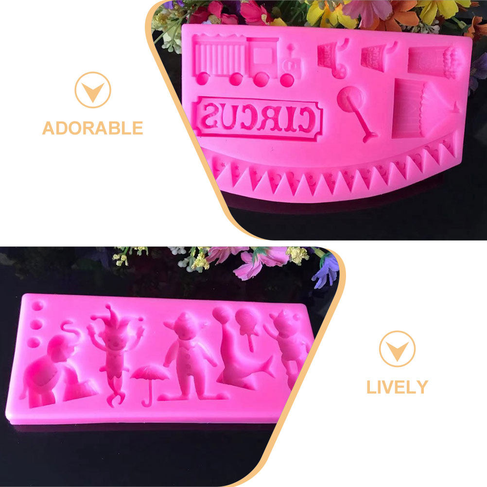 2 Adet Sirk Temalı Silikon Fon - Silicone Mold Baking incelemesi ve fiyatı