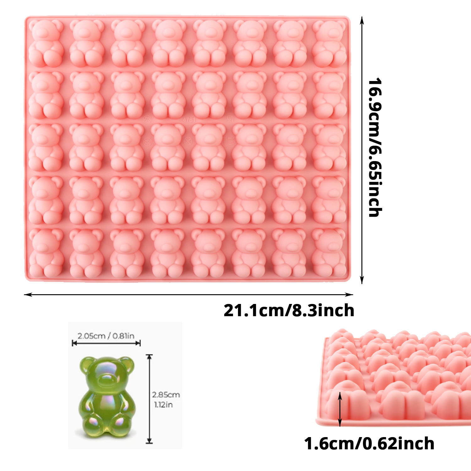 40 Bölmeli Ayı Şeklinde Siliko - Silicone Mold Baking incelemesi ve fiyatı