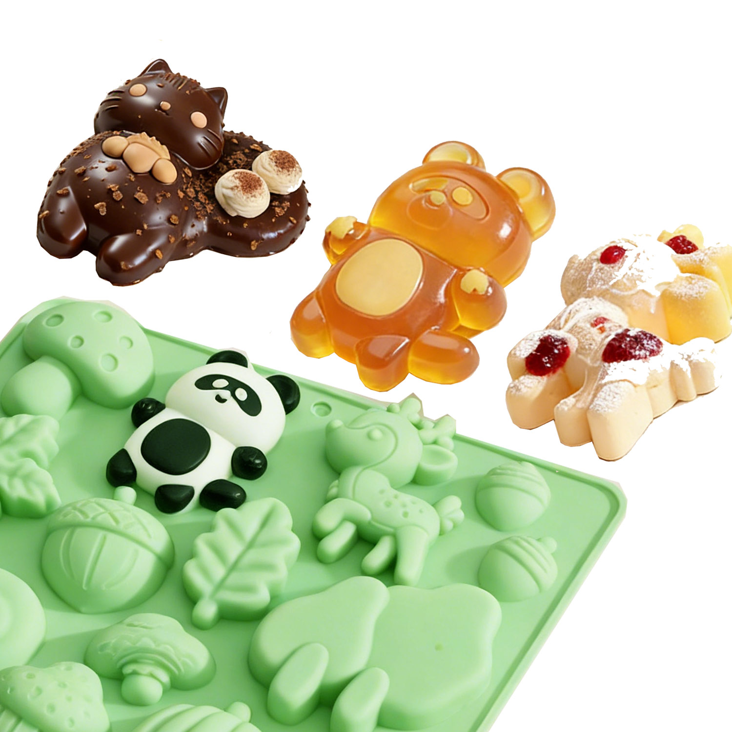 Sincap ve Geyik Şeklinde Hayva - Silicone Mold Baking incelemesi ve fiyatı