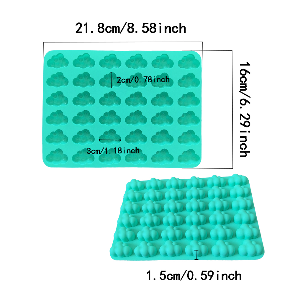 1 adet 36 kavite bulut şekilli - Silicone Mold Baking incelemesi ve fiyatı